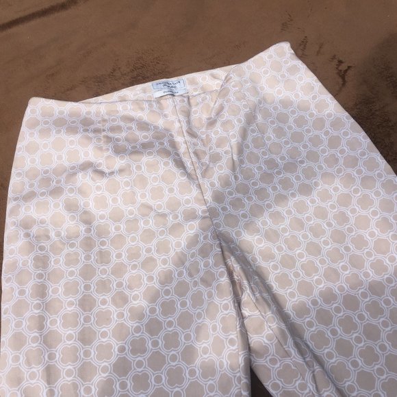 ✅Charter Club Classic Beige & White print Pants 6 - Picture 4 of 6